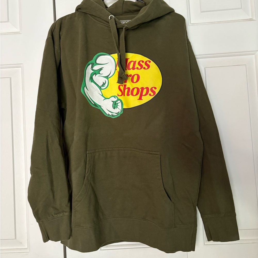Mass Bro Shops Olive Green Men's Hoodie